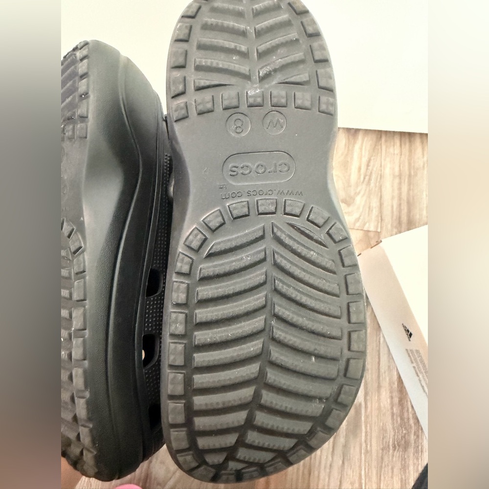 CROCS Black High Platform Clogs - image 4